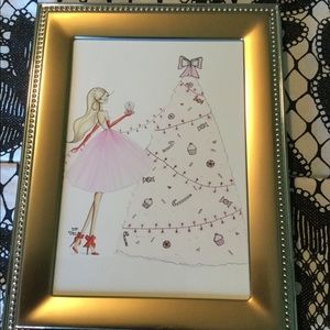 Very cute 5x7 Christmas framed print